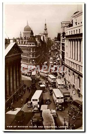 Seller image for Carte Postale Ancienne View Of Manson House And Cheapside London for sale by CPAPHIL