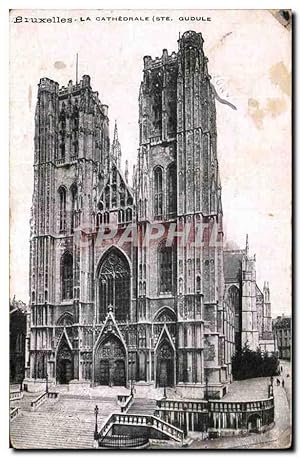 Carte Postale Ancienne Bruxelles La Cathédrale