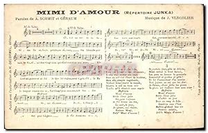 Carte Postale Ancienne Mimi D'Amour Repertoire Junka Vercolier