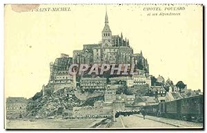 Image du vendeur pour Carte Postale Ancienne Le Mont St Michel L'Htel Poulard et ses dependances Train mis en vente par CPAPHIL