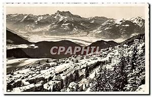 Bild des Verkufers fr Carte Postale Ancienne Leysin Et Les Dents du Midi zum Verkauf von CPAPHIL