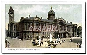 Carte Postale Ancienne Birmingham Council House and Art Gallery