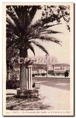 Image du vendeur pour Carte Postale Ancienne Nice La Promenade Des Anglais Et Le Casino De La Jete mis en vente par CPAPHIL