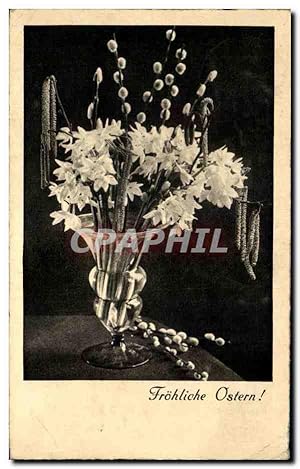Image du vendeur pour Carte Postale Ancienne Fantaisie Fleurs Pques mis en vente par CPAPHIL