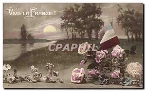 Bild des Verkufers fr Carte Postale Ancienne Vive La France Fleurs zum Verkauf von CPAPHIL