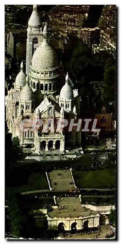 Image du vendeur pour Carte Postale Ancienne En Avion Au Dessus De Paris Le Sacre Coeur Montmartre mis en vente par CPAPHIL