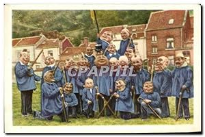 Image du vendeur pour Image Cote d'or Folklore Belge Verviers Le groupe des Banes Corantes au carnaval mis en vente par CPAPHIL