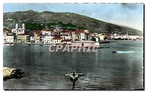 Carte Postale Ancienne Bastia vue générale Du Port Corse Corsica
