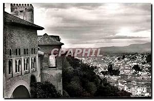 Carte Postale Ancienne Granada Vista Parcial Dade La Althambra