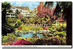 Imagen del vendedor de Carte Postale Ancienne Lily Pond Central Gardens Bournemouth Dorset a la venta por CPAPHIL