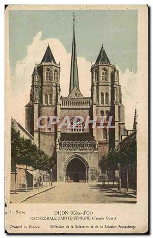 Carte Postale Ancienne Dijon Cathédrale Sainte Benigne