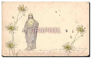 Imagen del vendedor de Carte Postale Ancienne Christ Fleurs a la venta por CPAPHIL