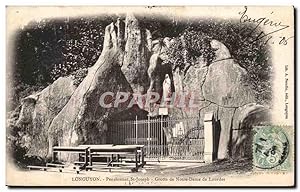 Image du vendeur pour Carte Postale Ancienne Longuyon Pensionnat St Joseph Grotte De Notre Dame De Lourdes mis en vente par CPAPHIL