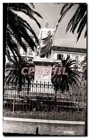 Carte Postale Ancienne Bastia La Statue De Napoleon 1er Corsica Corse