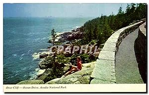 Bild des Verkufers fr Carte Postale Ancienne View From Summit Of Otter Cliff Bar Harbor zum Verkauf von CPAPHIL