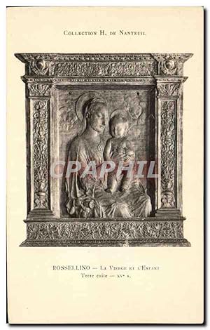 Image du vendeur pour Carte Postale Ancienne Rossellino La Vierge et l"Entant Terre Cuite Collection de Nanteuil mis en vente par CPAPHIL