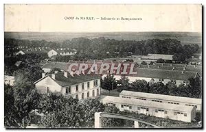 Carte Postale Ancienne Camp De Mailly Infirmerie Et Baraquements Militaria