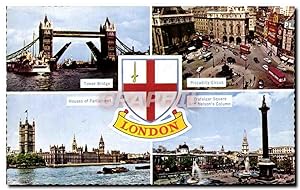 Image du vendeur pour Carte Postale Ancienne Tower Bridge London Piccadilly Circus Houses of Parliament Trafalgar Square mis en vente par CPAPHIL