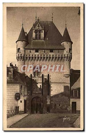 Bild des Verkufers fr Carte Postale Ancienne Chteau de Loches La Porte des Cordeliers Tour fodale du 15eme zum Verkauf von CPAPHIL