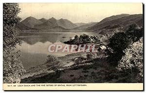 Carte Postale Ancienne Loch Duich And The Five Sisters Of Kintail From Letterfearn