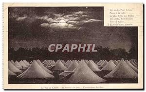 Imagen del vendedor de Carte Postale Ancienne La Vie Au Camp Militaria Extinction des feux a la venta por CPAPHIL