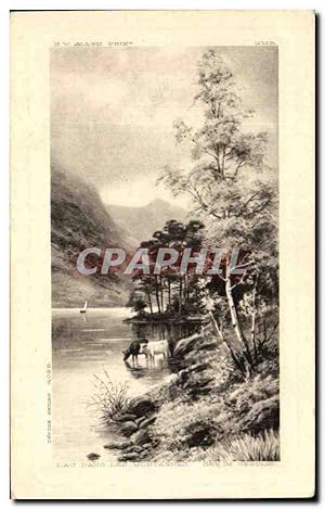 Bild des Verkufers fr Carte Postale Ancienne Lac dans les montagnes Allen Vaches zum Verkauf von CPAPHIL