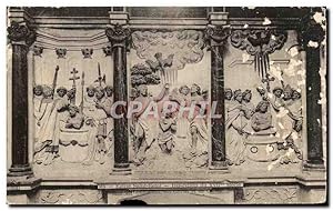 Carte Postale Ancienne Eglise Saint Remi Bas Reliefs