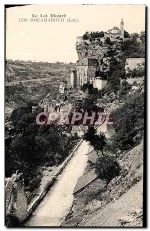 Bild des Verkufers fr Carte Postale Ancienne Le Lot Rocamadour zum Verkauf von CPAPHIL