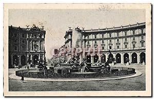Bild des Verkufers fr Carte Postale Ancienne Roma Piazza Esedra O Termini zum Verkauf von CPAPHIL