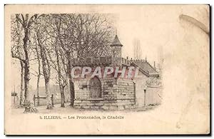 Carte Postale Ancienne Illiers Les Promenades la Citadelle