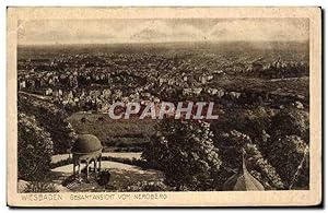 Bild des Verkufers fr Carte Postale Ancienne Wiesbaden Gesamtansicht Vom Neroberg zum Verkauf von CPAPHIL