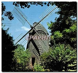 Bild des Verkufers fr Carte Postale Ancienne Historic Long Island Home Sweet Home Windmill Was Built On Mill Hill East Hampton Long Island zum Verkauf von CPAPHIL