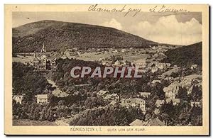 Carte Postale Ancienne Konigstein Blick Von Dlr Ruine