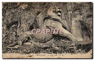 Carte Postale Ancienne Belfort Le Lion