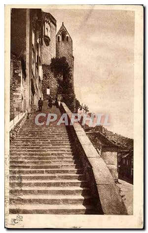 Carte Postale Ancienne Rocamadour Escalier des pelerins