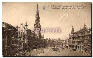 Carte Postale Ancienne Bruxelles vue générale de la Grand Place