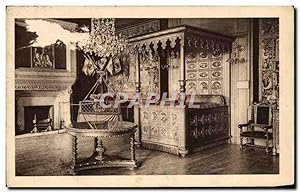 Bild des Verkufers fr Carte Postale Ancienne Pau Chteau Henri IV Chambre A Coucher Des Rois De Navarre zum Verkauf von CPAPHIL