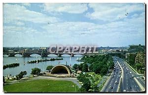 Carte Postale Ancienne The Hatch Music Shell On Charles river Basin