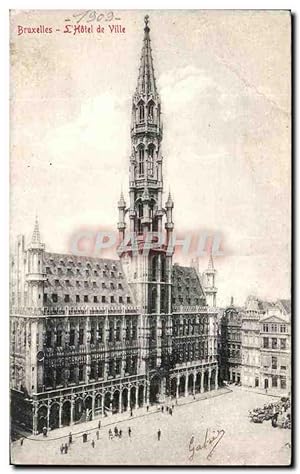 Carte Postale Ancienne Bruxelles L'Hôtel De Ville