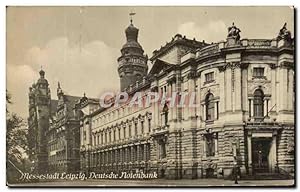 Carte Postale Ancienne Messestadt Leipzig Deutsche Notenbank