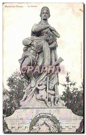 Carte Postale Ancienne Mars la Tour la Statue Militaria