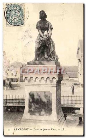Seller image for Carte Postale Ancienne Le Crotoy Statue de Jeanne d'Arc for sale by CPAPHIL