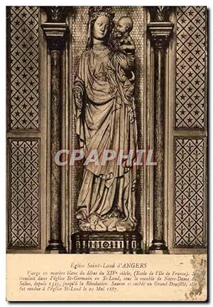 Imagen del vendedor de Carte Postale Ancienne Eglise Saint Laud d'Angers a la venta por CPAPHIL