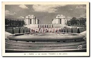 Image du vendeur pour Carte Postale Ancienne Paris Le nouveau Trocadero vu des Jardins mis en vente par CPAPHIL