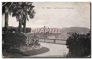 Bild des Verkufers fr Carte Postale Ancienne Pau la Chaine des Pyrenees zum Verkauf von CPAPHIL