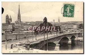 Image du vendeur pour Carte Postale Ancienne Rouen Le Pont Corneille Publicite Maggi mis en vente par CPAPHIL