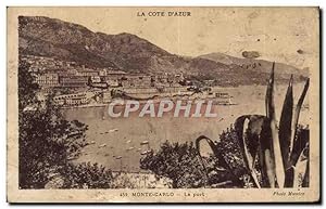 Carte Postale Ancienne La Cote D'Azur Monte Carlo Le Port