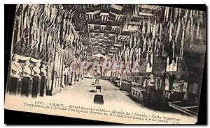 Immagine del venditore per Carte Postale Ancienne Paris Htel Des Invalides Musee De l'Armee Salle Turenne Drapeaux De l'Armee franaise depuis la revolution venduto da CPAPHIL