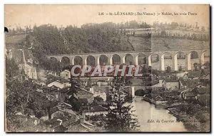 Bild des Verkufers fr Carte Postale Ancienne St Leonard Noblat Les Trois Ponts zum Verkauf von CPAPHIL