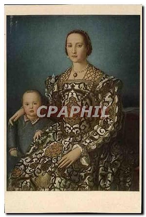 Carte Postale Ancienne Eleonora di Toledo Bronzino Galleria Uffizi Firenze